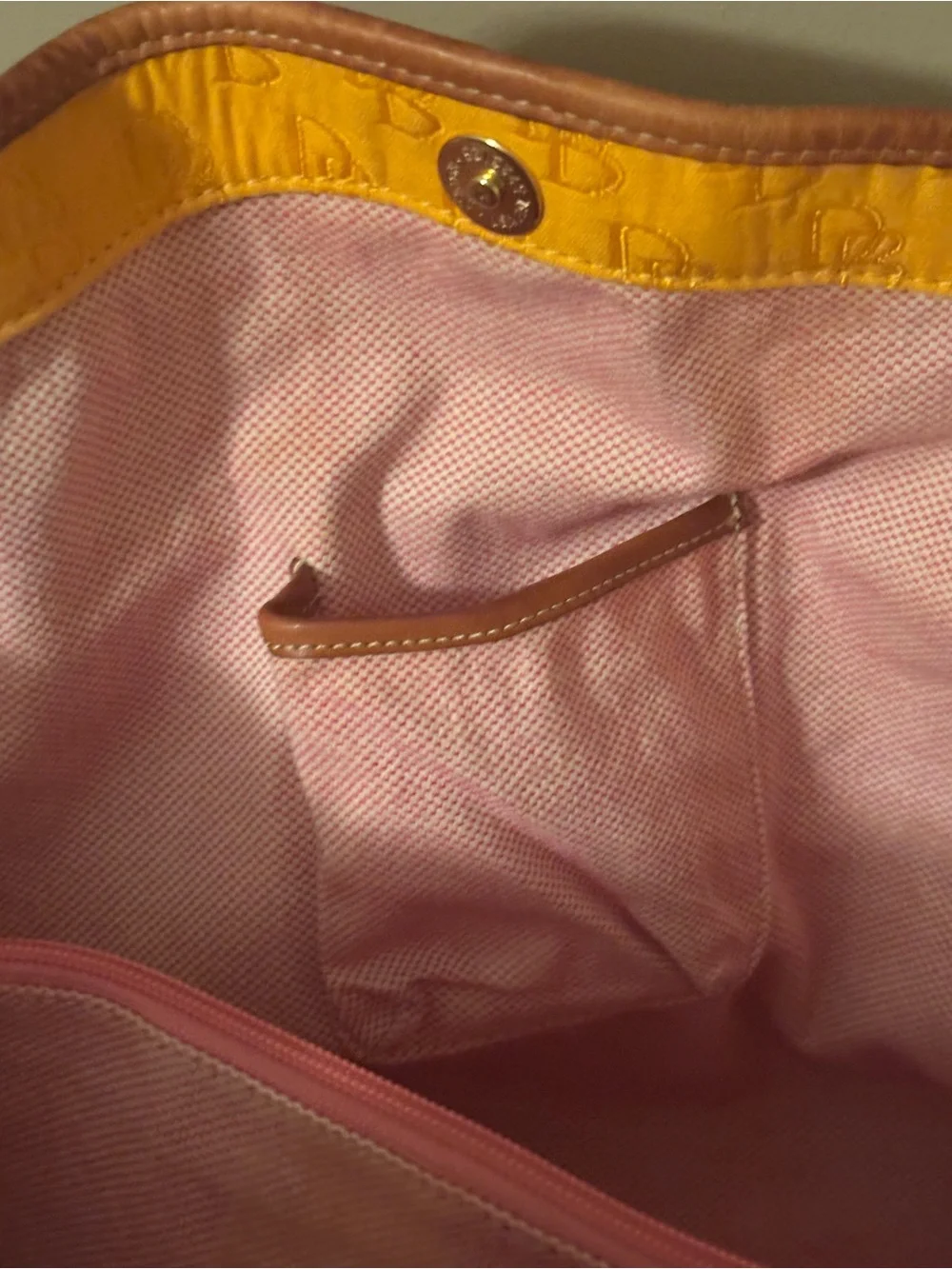 DOONEY & BOURKE MONOGRAM CANVAS KRISTEN TOTE